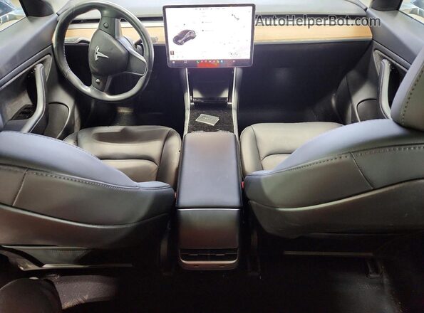5YJ3E1EBXJF103220 2018 TESLA MODEL Black Առջևի վահանակի տեսք