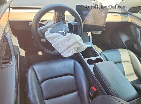 5YJ3E1EBXNF180501 2022 TESLA MODEL Серый Вид панели приборов