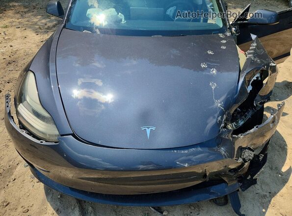 5YJ3E1EBXNF180501 2022 TESLA MODEL Серый Вид задней части салона