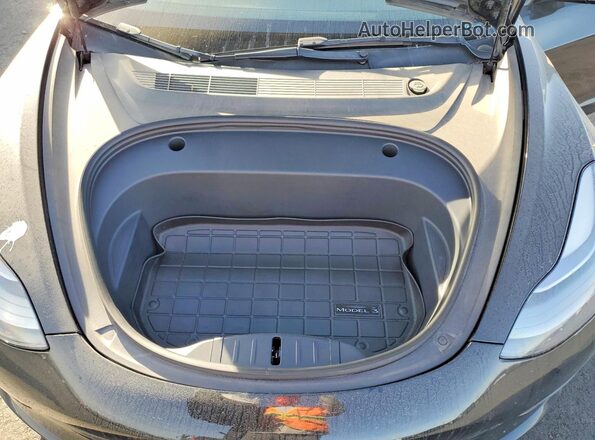 5YJ3E1EBXNF198805 2022 TESLA MODEL Черный Вид задней части салона