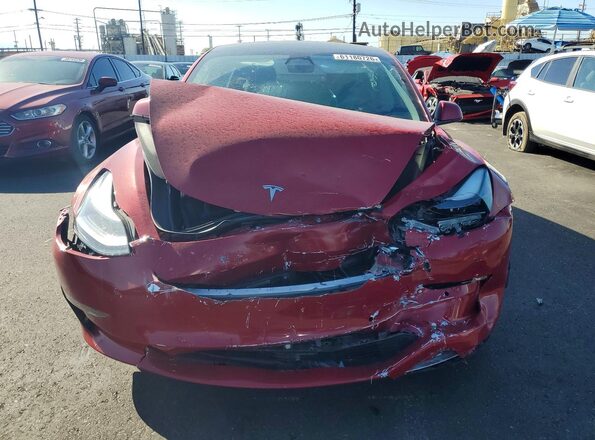 5YJ3E1EBXNF316934 2022 TESLA MODEL Red Դիմացի տեսք