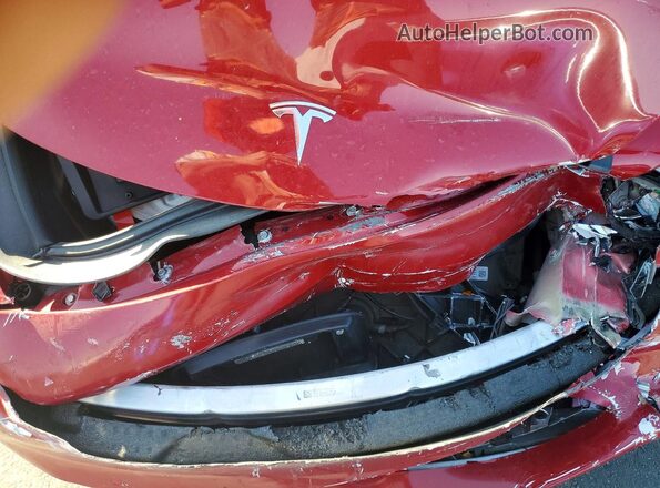 5YJ3E1EBXNF316934 2022 TESLA MODEL Red Սալոնի հետևի տեսք