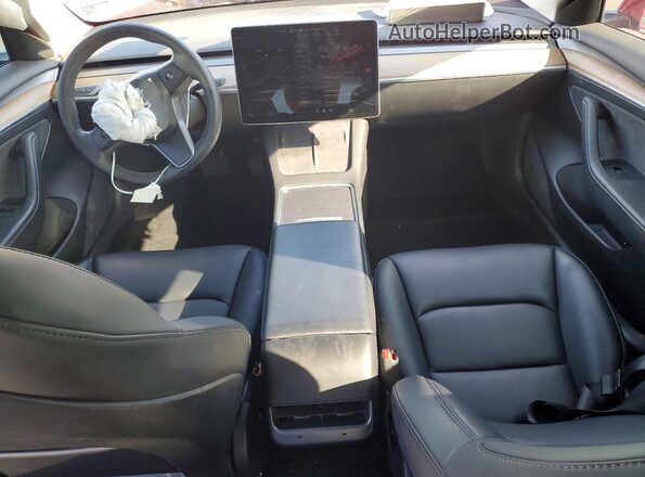 5YJ3E1EBXNF316934 2022 TESLA MODEL Red Առջևի վահանակի տեսք