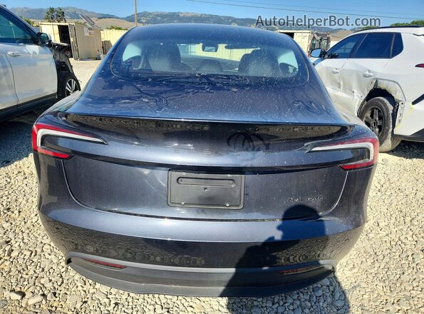 5YJ3E1EBXTF123647 2026 TESLA MODEL Серый Вид сзади
