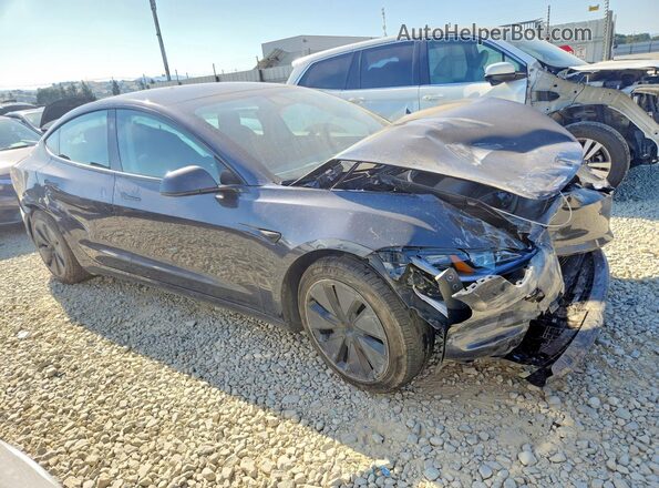 5YJ3E1EBXTF123647 2026 TESLA MODEL Серый Передняя правая четверть