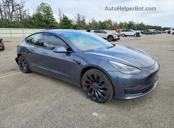 5YJ3E1EC1NF124701 2022 TESLA MODEL Charcoal Առջևի աջ