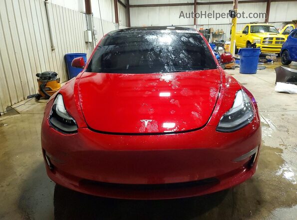 5YJ3E1EC1NF254218 2022 TESLA MODEL Red Вид спереду