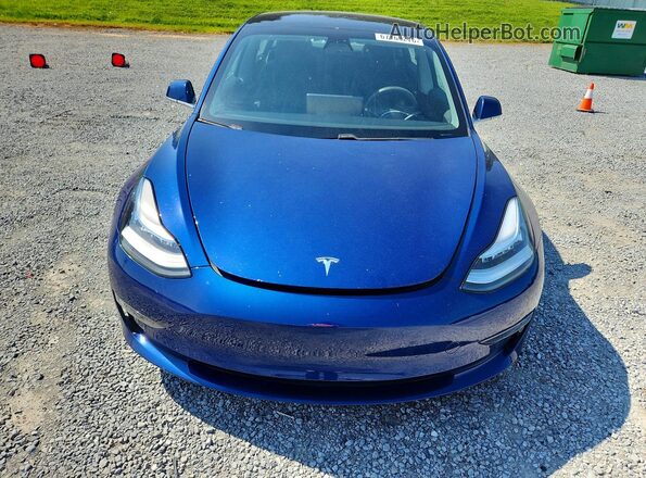 5YJ3E1EC3LF623805 2020 TESLA MODEL Синий Вид спереди