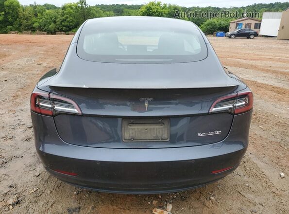 5YJ3E1EC4MF025269 2021 TESLA MODEL Серый Вид сзади