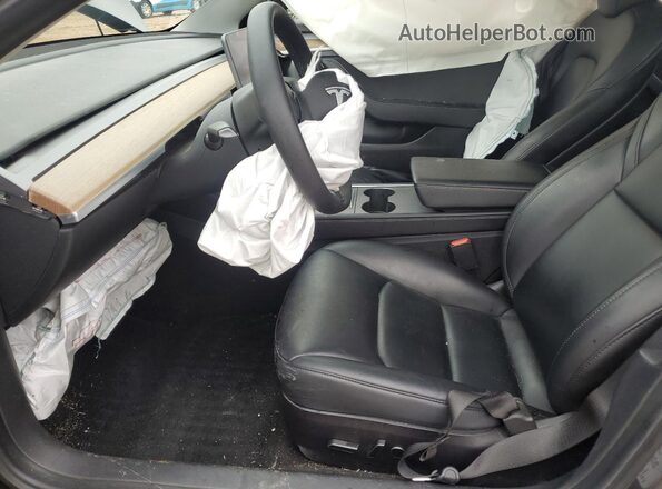 5YJ3E1EC4MF025269 2021 TESLA MODEL Серый Вид салона спереди