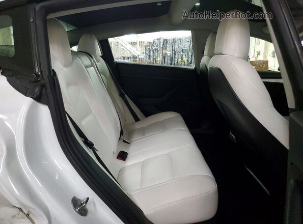 5YJ3E1EC5MF095993 2021 TESLA MODEL White Вид задніх сидінь