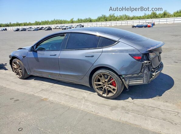 5YJ3E1EC5PF498229 2023 TESLA MODEL Серый Задняя левая четверть
