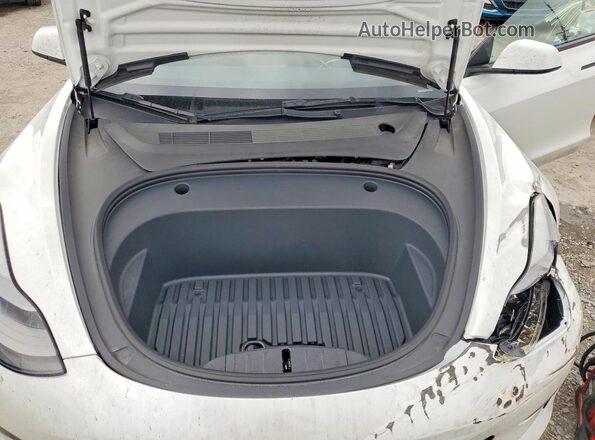 5YJ3E1EC7PF480704 2023 TESLA MODEL Белый Вид задней части салона