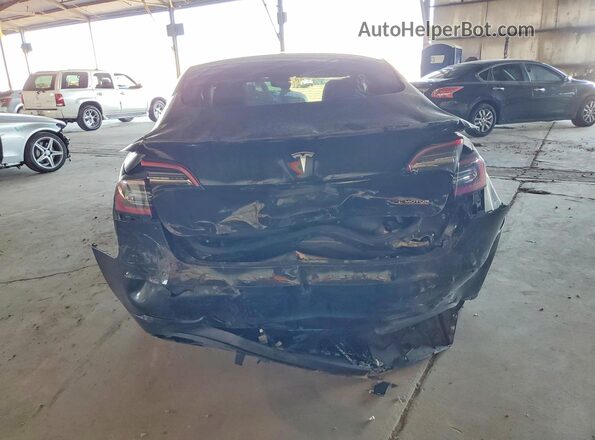 5YJ3E1EC8NF155220 2022 TESLA MODEL Black უკანა ხედი