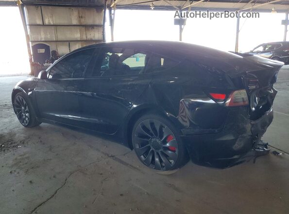 5YJ3E1EC8NF155220 2022 TESLA MODEL Black უკანა მარცხენა