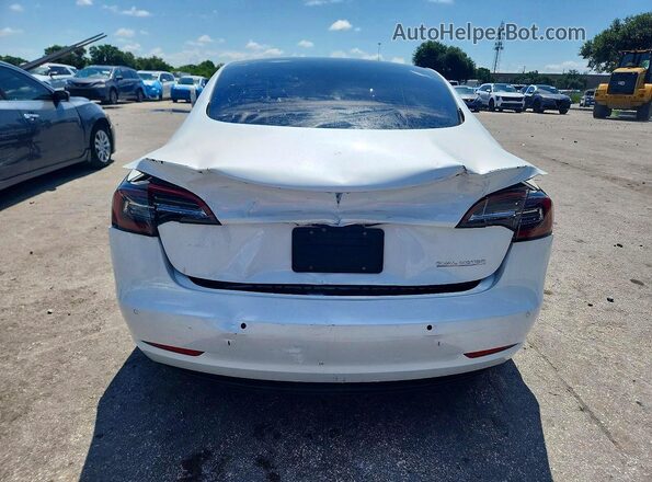 5YJ3E1ECXMF088456 2021 TESLA MODEL Белый Вид сзади