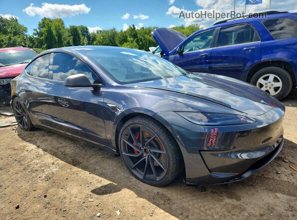 5YJ3E1ET6RF856604 2024 TESLA MODEL Blue Front right