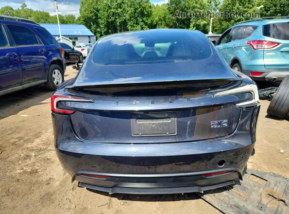 5YJ3E1ET6RF856604 2024 TESLA MODEL Blue Rear view