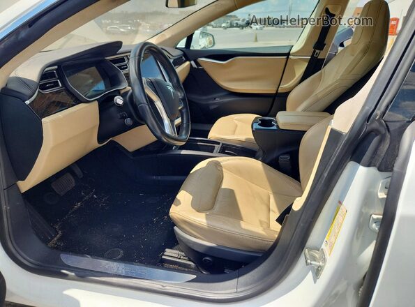 5YJSA1E19GF159236 2016 TESLA MODEL Белый Вид салона спереди