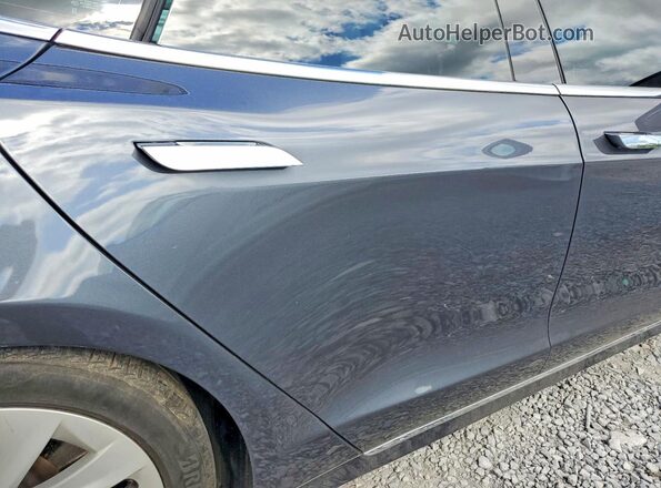 5YJSA1E23KF333674 2019 TESLA MODEL Серый Вид задних сидений