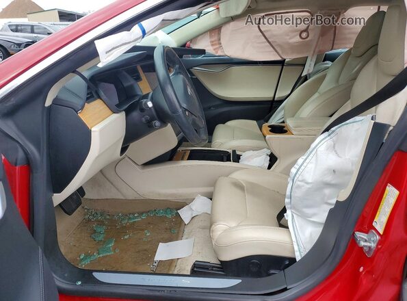 5YJSA1E24JF294477 2018 TESLA MODEL Red Սալոնի դիմացի տեսք