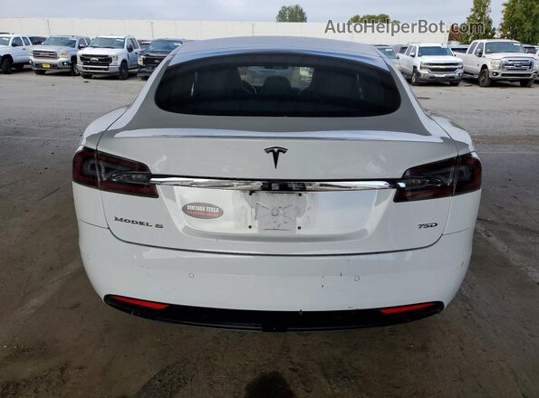 5YJSA1E25GF159582 2016 TESLA MODEL White უკანა ხედი