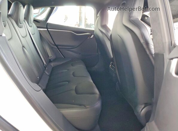 5YJSA1E25GF159582 2016 TESLA MODEL White უკანა სავარძლების ხედი
