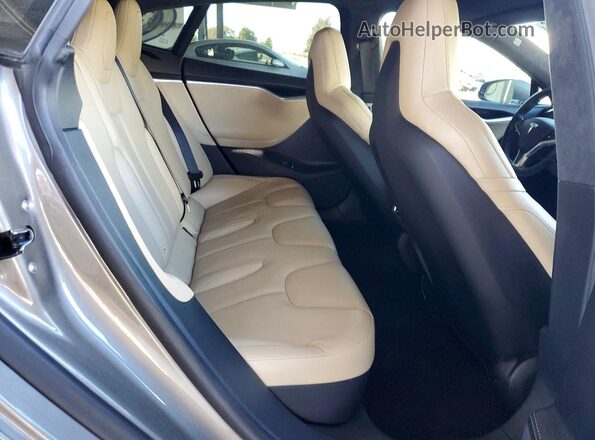 5YJSA1E27GF149278 2016 TESLA MODEL Gray Vista de los asientos traseros