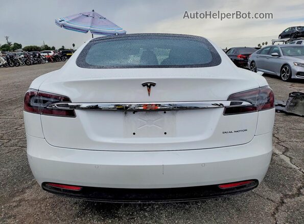 5YJSA1E2XMF423715 2021 TESLA MODEL White Вид ззаду