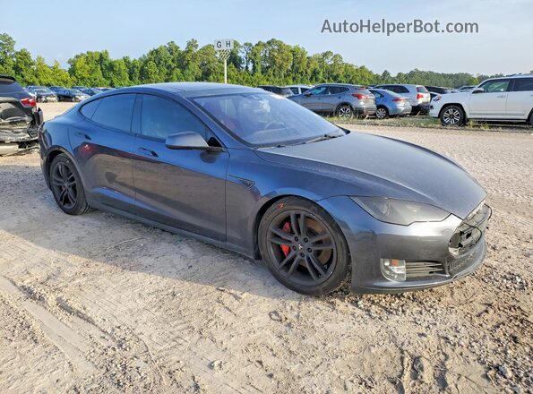 5YJSA1E46GF136510 2016 TESLA MODEL Серый Передняя правая четверть