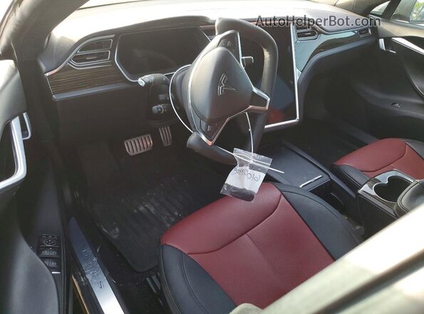 5YJSA1E46GF136510 2016 TESLA MODEL Серый Вид панели приборов