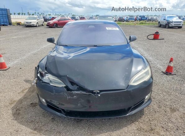 5YJSA1E47HF200717 2017 TESLA MODEL Черный Вид спереди