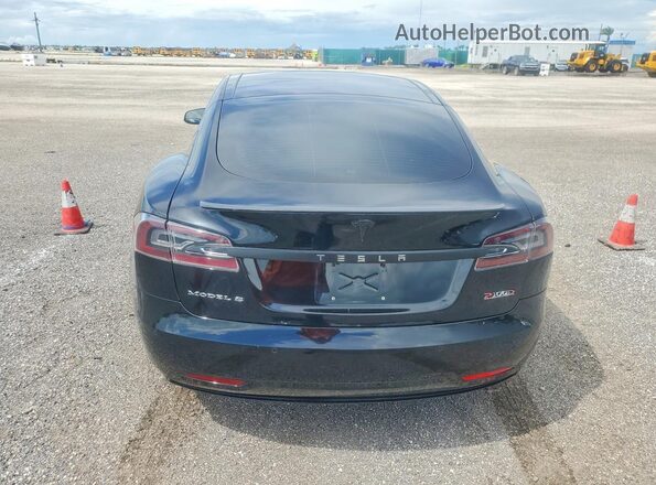 5YJSA1E47HF200717 2017 TESLA MODEL Черный Вид сзади