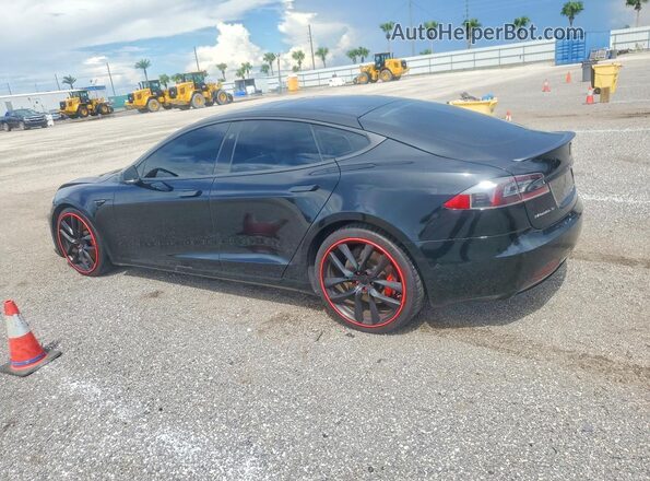 5YJSA1E47HF200717 2017 TESLA MODEL Черный Задняя левая четверть