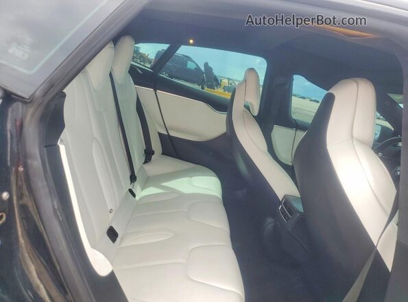 5YJSA1E47HF200717 2017 TESLA MODEL Черный Вид задних сидений