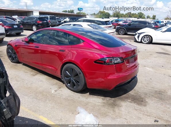 5YJSA1E50PF511784 2023 TESLA MODEL S Красный Задняя левая четверть
