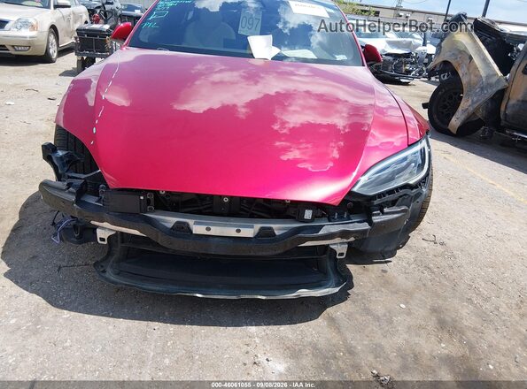 5YJSA1E50PF511784 2023 TESLA MODEL S Красный Вид спереди