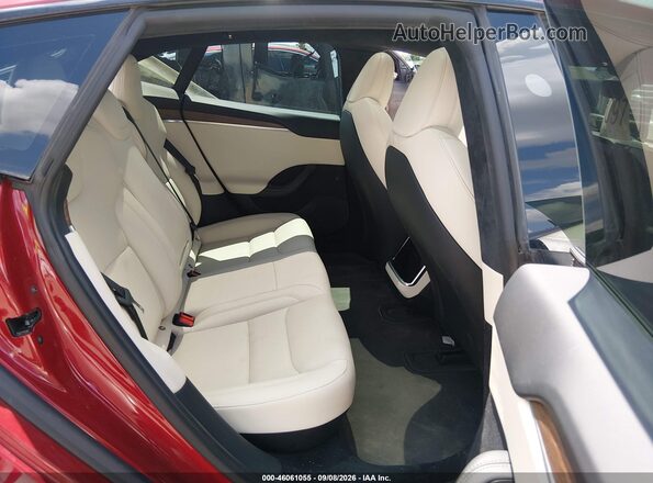 5YJSA1E50PF511784 2023 TESLA MODEL S Красный Вид наклейки с VIN-кодом