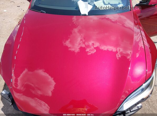 5YJSA1E50PF511784 2023 TESLA MODEL S Красный Вид сзади