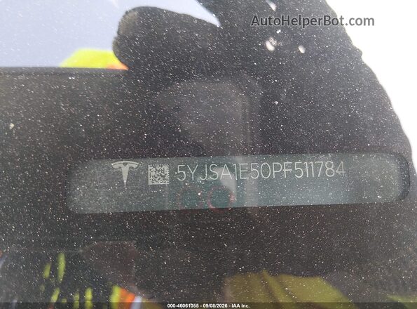 5YJSA1E50PF511784 2023 TESLA MODEL S Красный Вид подкапотного пространства
