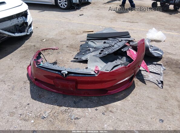 5YJSA1E50PF511784 2023 TESLA MODEL S Красный Вид панели приборов