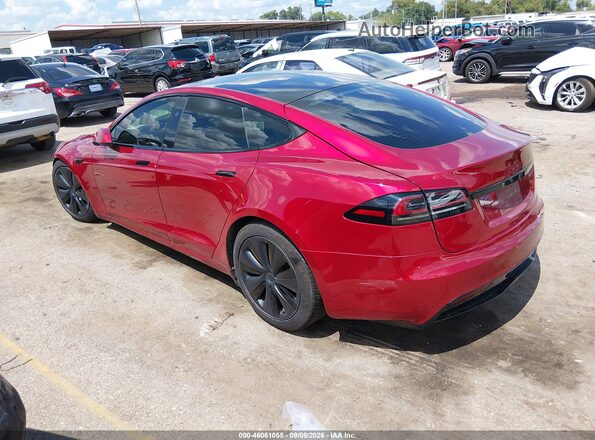5YJSA1E50PF511784 2023 TESLA MODEL S Красный Панорамный вид салона 360°