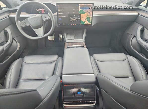 5YJSA1E50PF520419 2023 TESLA MODEL Черный Вид панели приборов