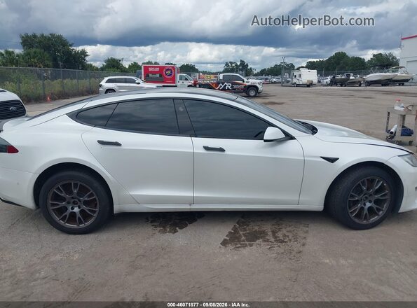 5YJSA1E51MF428201 2021 TESLA MODEL S White Widok wnętrza z tyłu