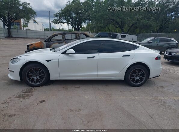 5YJSA1E51MF428201 2021 TESLA MODEL S White Widok wnętrza 360 stopni