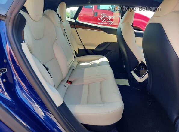 5YJSA1E51MF439974 2021 TESLA MODEL Синий Вид задних сидений