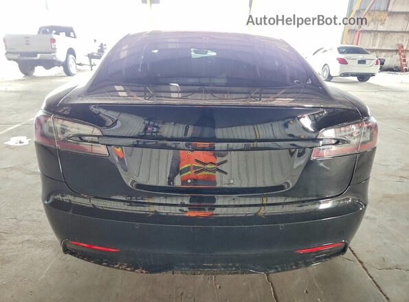 5YJSA1E51MF453423 2021 TESLA MODEL Black უკანა ხედი