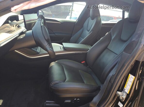 5YJSA1E53PF502948 2023 TESLA MODEL Black წინა სალონის ხედი