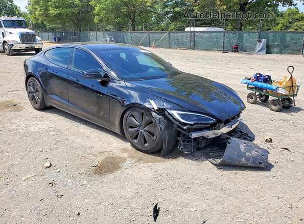 5YJSA1E53PF502948 2023 TESLA MODEL Black წინა მარჯვენა