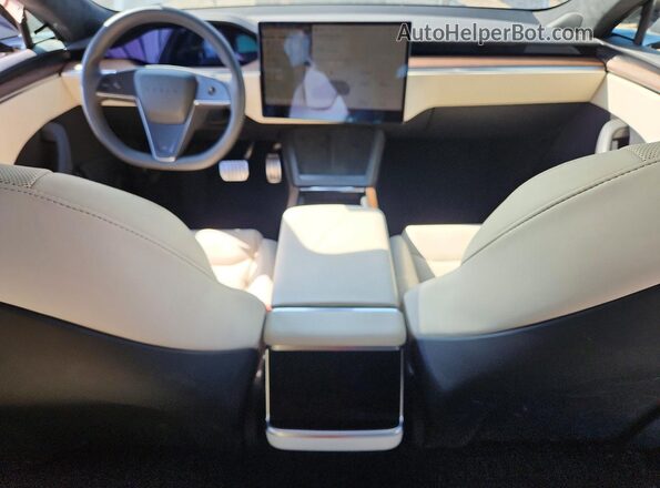 5YJSA1E54PF520164 2023 TESLA MODEL Gray Dashboard view